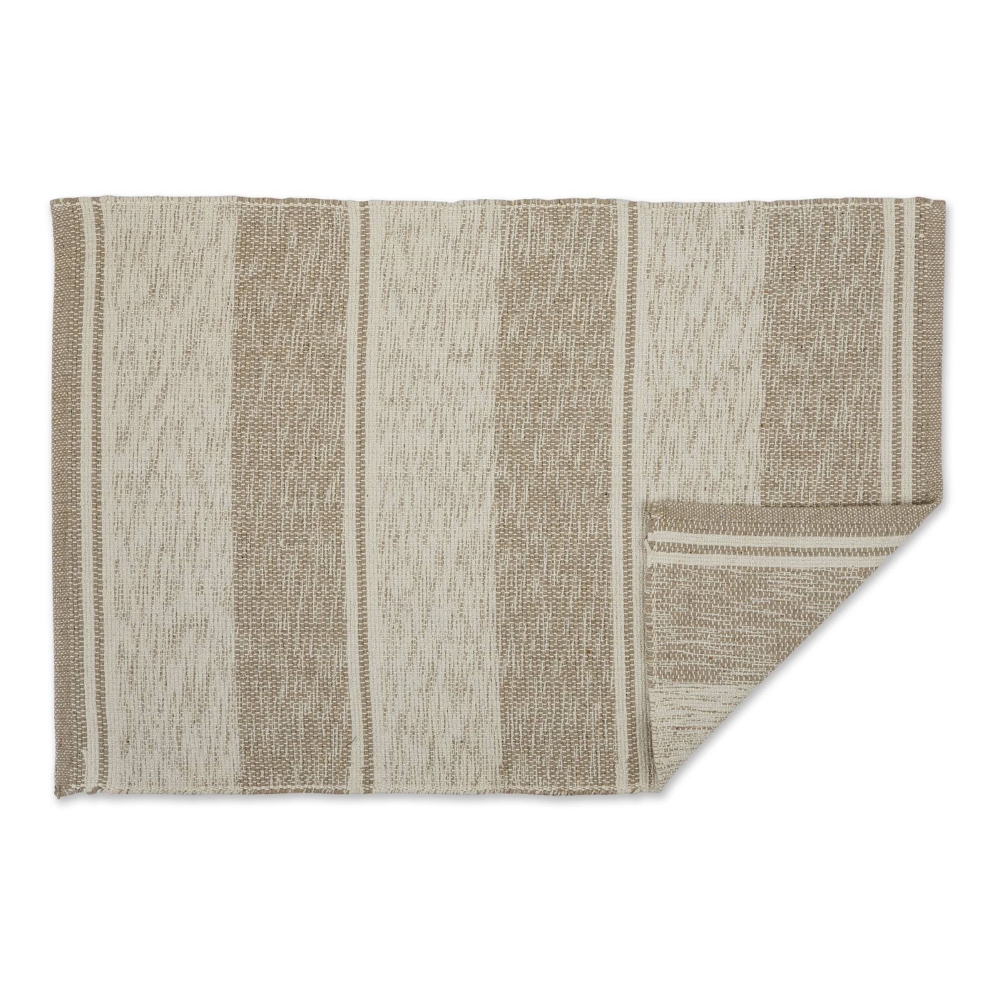 DII® Shadow Stripe Variegated Recycled Yarn Rug Set